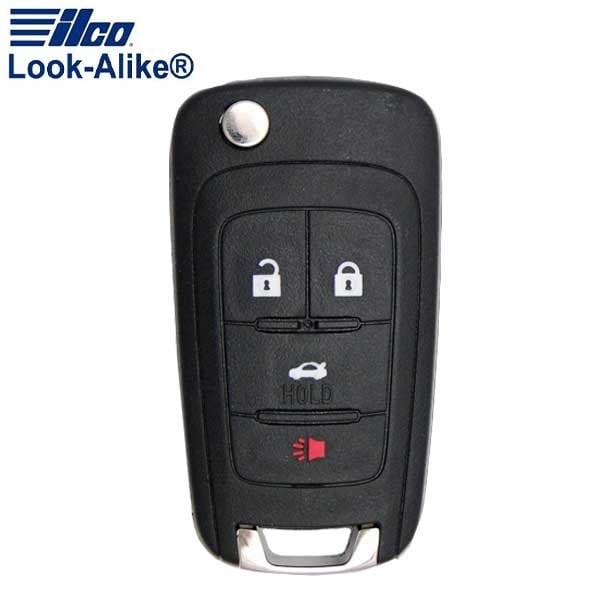 LAL FLIP-GM-4B4HS General Motrs 4 Button Flip Key (OHT01060512)
